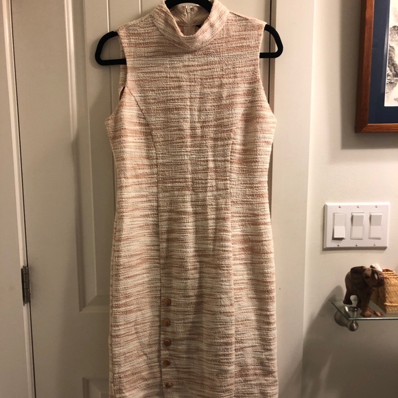 Sharagano Dresses & Skirts - Sharagano Mock Turtleneck Tweed Dress